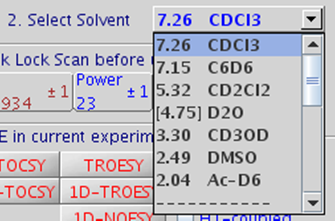 solvent drop down